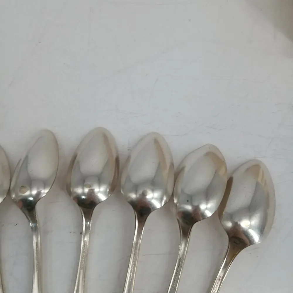 10X Tsp Oneida Silverplate SHERATON DINNER Teaspoons Community Plate 1910